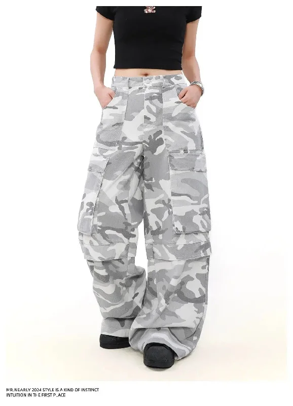 Light Faded Camo Cargo Pants