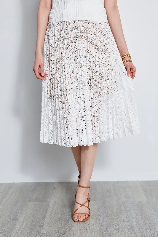 Pleated Lace Skirt