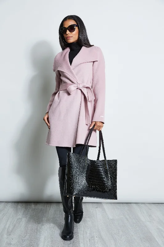 Tahari Ella Double Face Wool Coat