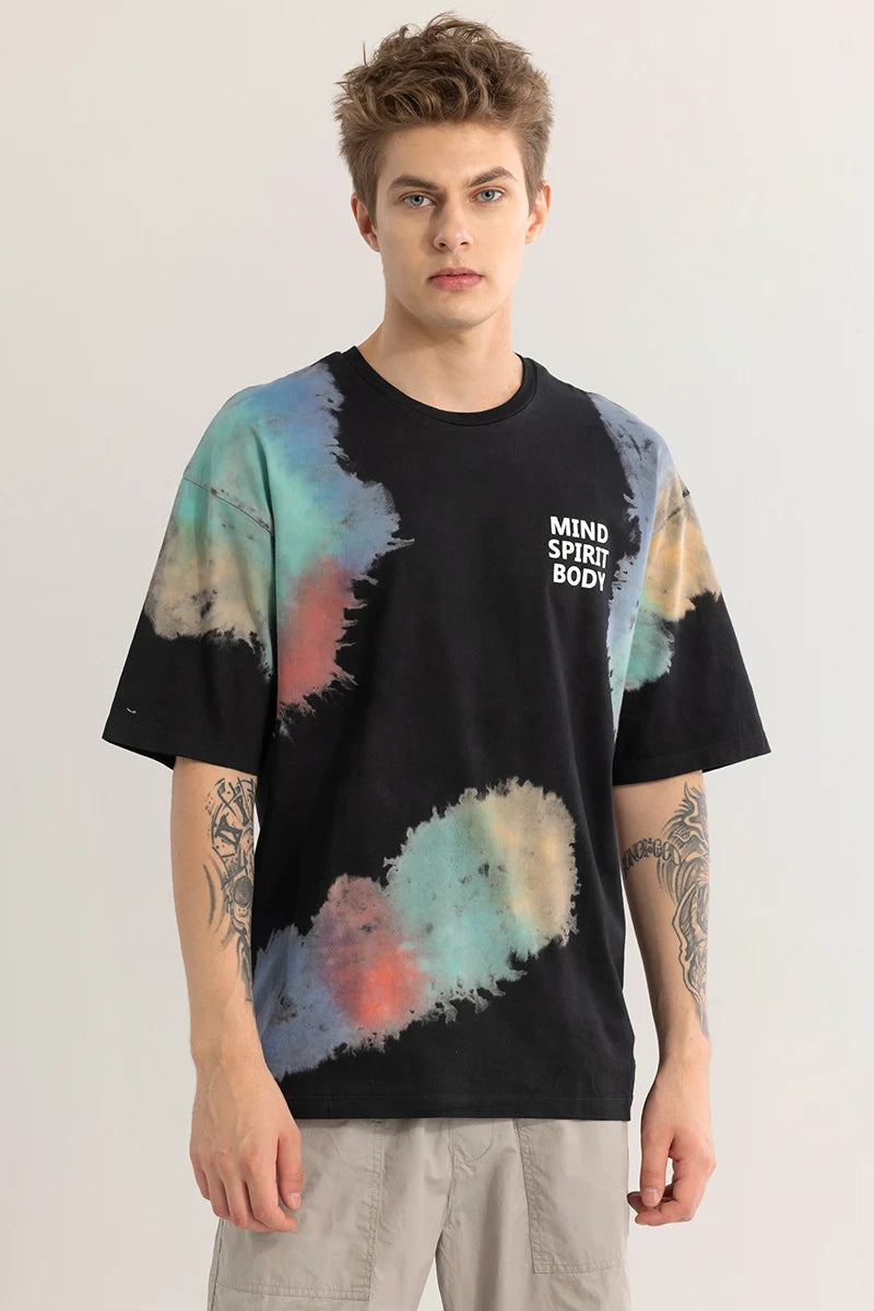 Cosmispire Black Oversized T-Shirt