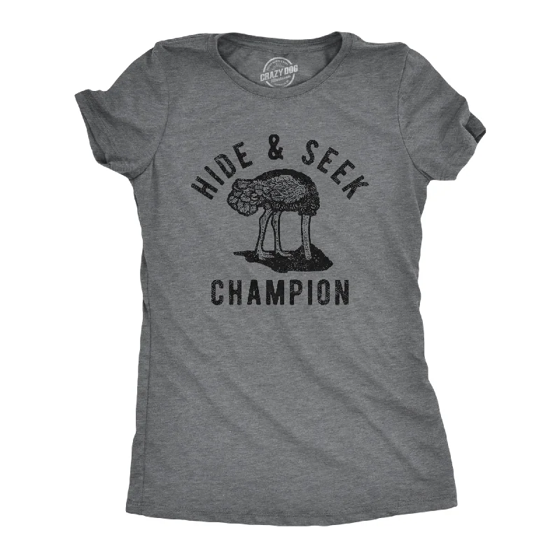 Hide And Seek Champion Ostrich Women's T Shirt