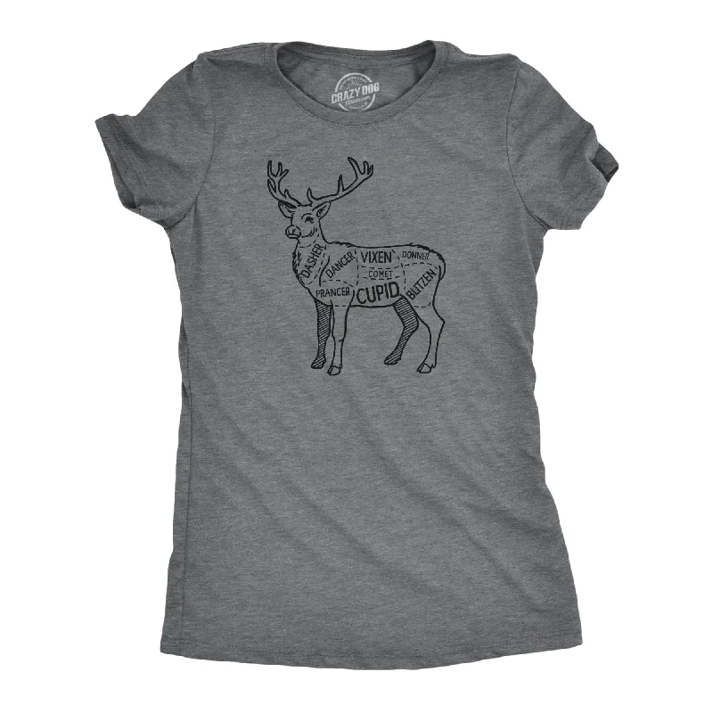 Reindeer Meat Cuts Women's T Shirt