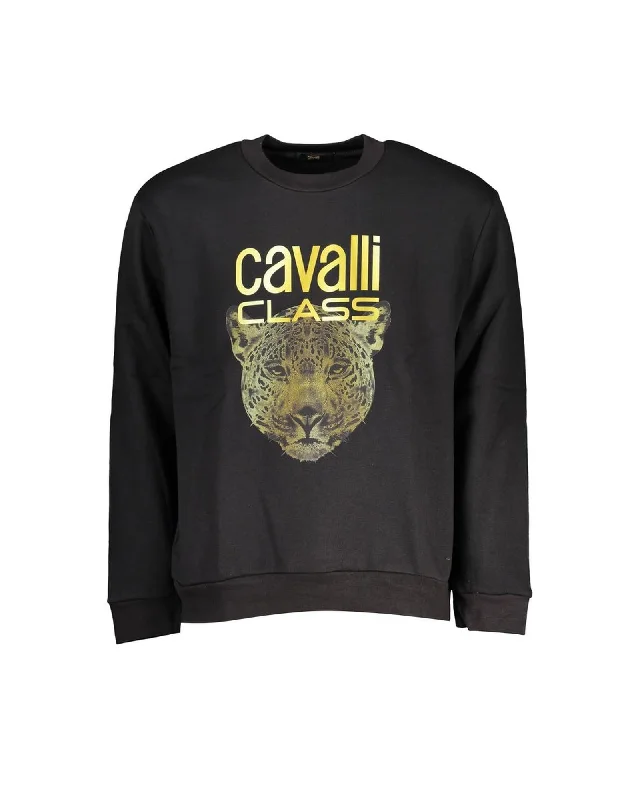 Cavalli Class Women's Black Cotton Sweater - XL