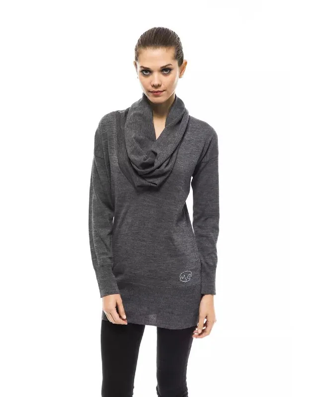 Montana Blu Women's Gray Wool Sweater - 42 IT