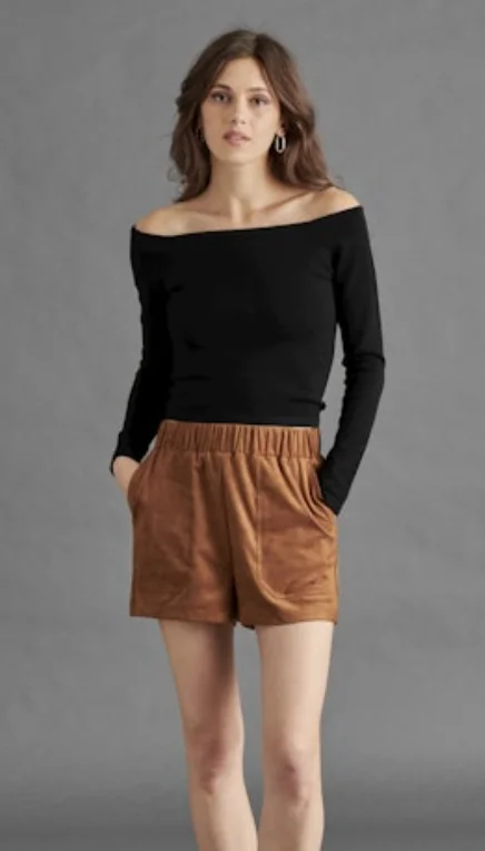 Ressi Sweater Top in Black by Steve Madden