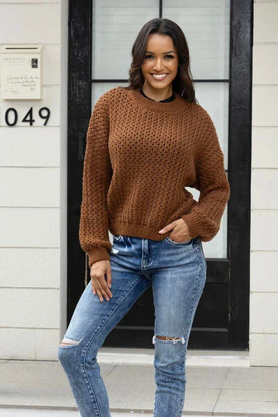 Round Neck Long Sleeve Sweater