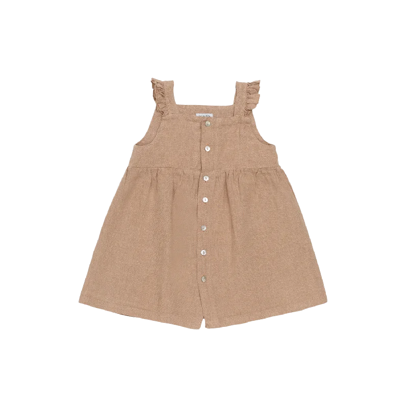 Floor Linen Dress | Rose Mocha