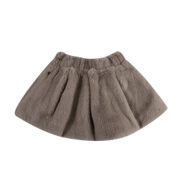 Isabelle Skirt | Dark Taupe Teddy