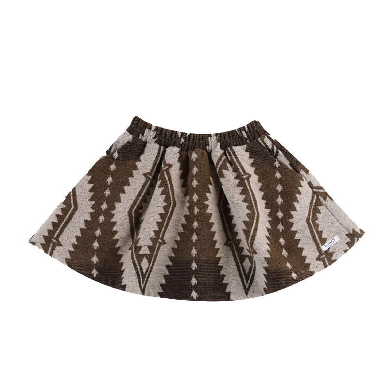 Siessie Skirt | Dusty Brown Melange