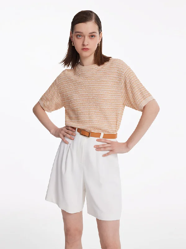 Pullover Jacquard Women Knit Top