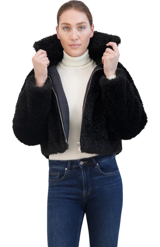 Rebecca Minkkoff Women's Cropped Faux Fur