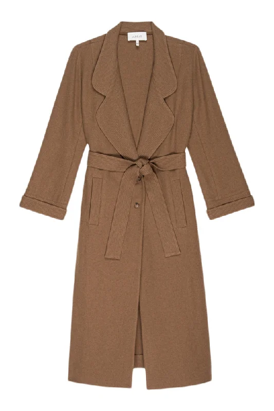 The Great Trapunto Trench Coat in Camel