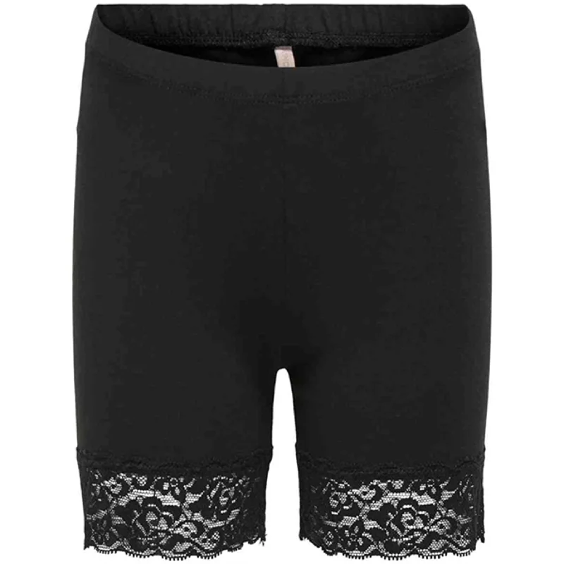 Kids ONLY Black Love Lace Bike Shorts