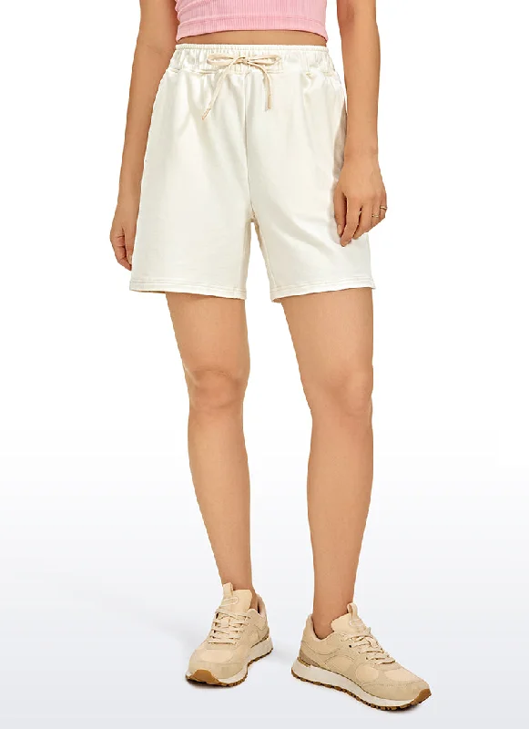 Amenity High Waisted Sweat Shorts 6''